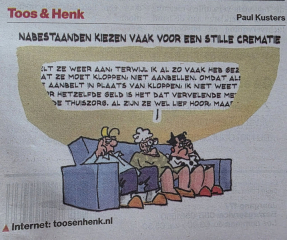 Tarieven stille crematies 2026